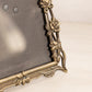 Dark Gold Tone Metal 5x7 Frame with Floral Designs