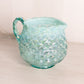 Fenton Jacqueline Teal Green Iridescent Opalescent Glass Pitcher