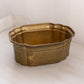 Medium Curved Rectangular Brass Planter Bowl