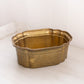 Medium Curved Rectangular Brass Planter Bowl