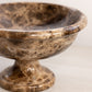 Heavy Medium Brown Stone Compote