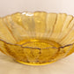 Vintage Large Anchor Hocking Country Garden Honey Gold Glass Bowl