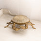 Large Brass Crab Hinged Lidded Box