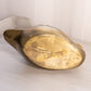 Large Brass Swan Planter with Scalloped Feathers