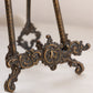 Large Dark Brass Easel with Fancy Designs