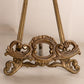 Large Dark Gold Tone Brass or Bronze Easel with Ornate Designs