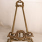 Large Dark Gold Tone Brass or Bronze Easel with Ornate Designs