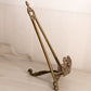 Large Dark Gold Tone Brass or Bronze Easel with Ornate Designs