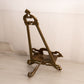 Large Dark Gold Tone Brass or Bronze Easel with Ornate Designs