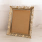 Large Gold Tone Metal Ornate 8x10 Picture Frame