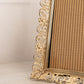 Large Gold Tone Metal Ornate 8x10 Picture Frame