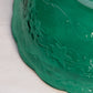 Large Princess House Emerald Green Glass Fantastic Floral Bowl