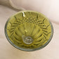 Large Olive Green Marquis by Waterford Glass Shelton Bowl