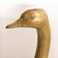 Large Heavy Brass Goose Bird Door Stopper