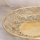 Large Shallow Brass Bowl with Cut Out Designs