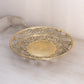 Large Shallow Brass Bowl with Cut Out Designs