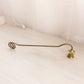 Long Brass Floral Candle Snuffer