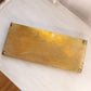 Long Rectangular Brass Tray with Floral Designs