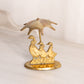 Medium 3 Brass Ducks/Geese with Umbrella Figurine