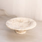 Medium Alabaster Stone Footed Dish