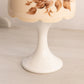 Medium Almond Glass Fairy Lamp Candle Holder with Hand Painted Floral Designs