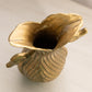 Medium Asymmetrical Brass Double Swan Vase