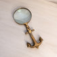 Medium Brass Anchor Magnifying Glass