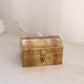 Medium Brass and Copper Hinged Lid Chest