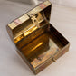 Medium Brass and Copper Hinged Lid Chest