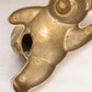 Medium Brass Bear with Leg Up Figurine