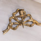 Medium Brass Bow Wall Sconce