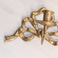 Medium Brass Bow Wall Sconce