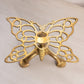 Medium Brass Butterfly Stand with 3 Feet