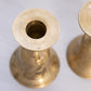 Small Brass Candleholder Bell with Fancy Etched Designs (Set of 2)