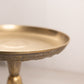 Medium Brass Compote with Floral Designs