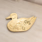 Medium Brass Detailed Duck Trivet