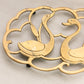 Medium Brass Double Swan Trivet