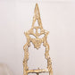 Medium Brass Easel with Ornate Designs and Pointed Top