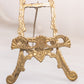 Medium Brass Easel with Ornate Designs and Pointed Top