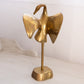 Medium Brass Flamingo Figurine with Head Bent