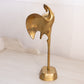 Medium Brass Flamingo Figurine with Head Bent