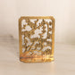 Medium Brass Floral Cherry Blossom Bookends