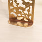 Medium Brass Floral Cherry Blossom Bookends