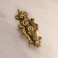 Medium Brass Floral Door Knocker