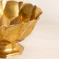 Medium Brass Footed Bowl with Scale Designs