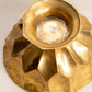 Medium Brass Footed Bowl with Scale Designs