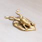 Medium Brass Gold Tone Frog Clip