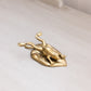 Medium Brass Gold Tone Frog Clip