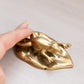 Medium Brass Gold Tone Frog Clip