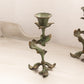 Medium Brass Leaf Candlestick